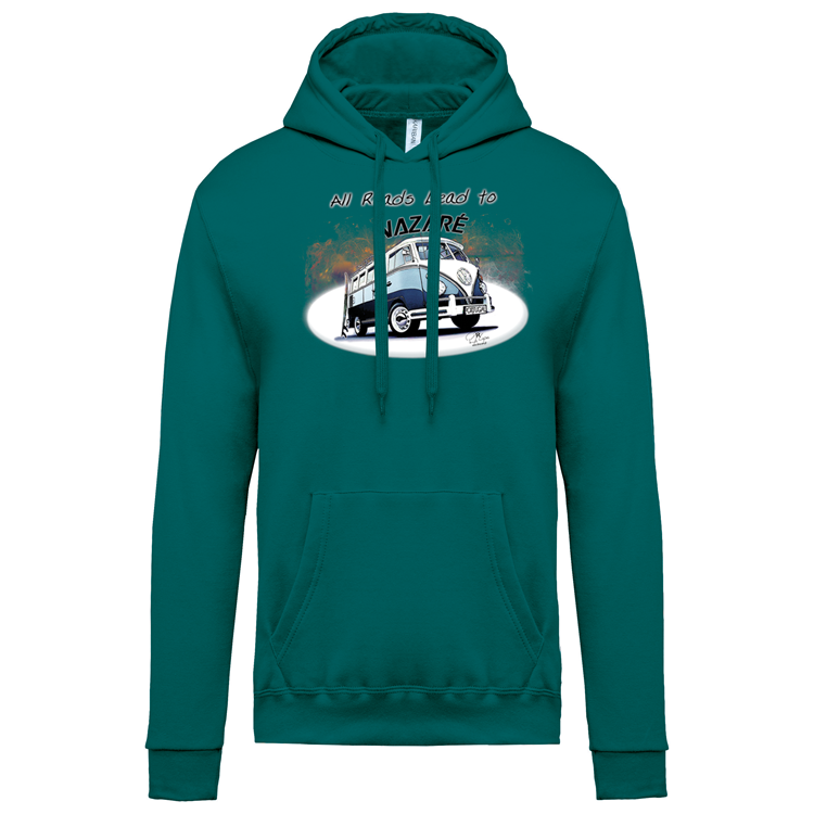 Sweatshirt Kariban com Capuz All Roads Lead to Nazaré
