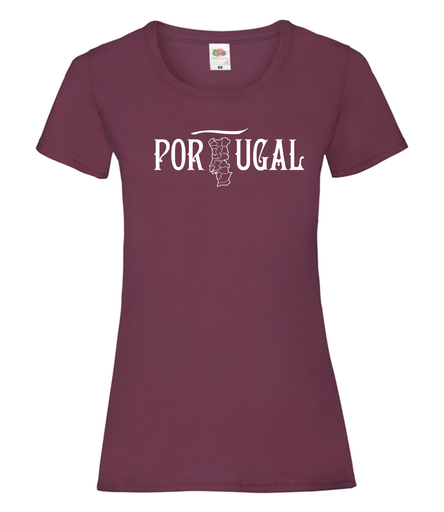 T-shirt Senhora Mapa de Portugal
