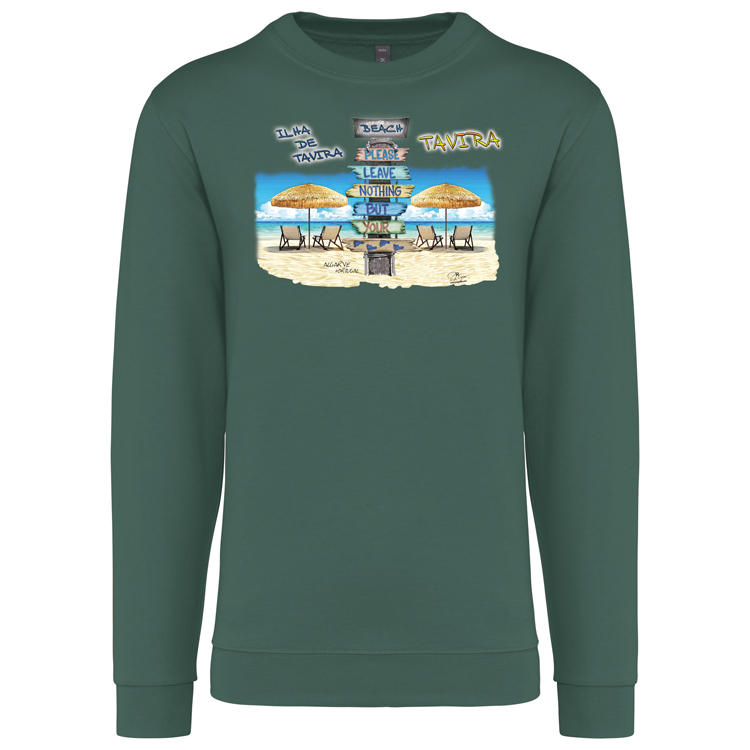 Sweatshirt Kariban sem Capuz Pegadas Tavira