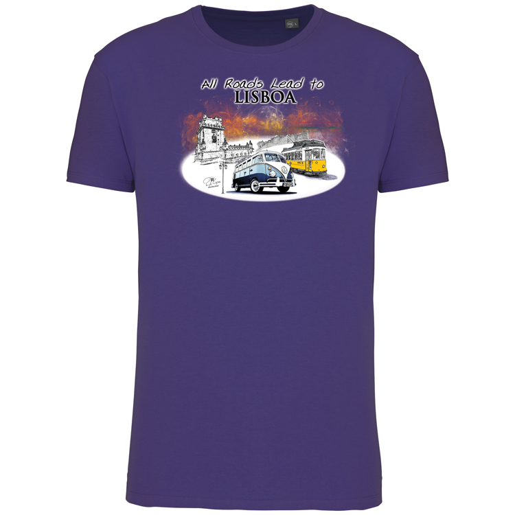 T-Shirt Algodão Biológico All Roads Lead to Lisboa