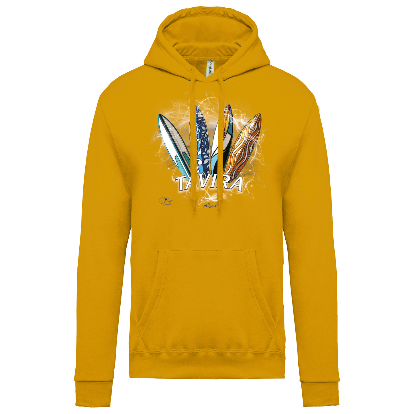 Sweatshirt Kariban com Capuz Surfboards Tavira
