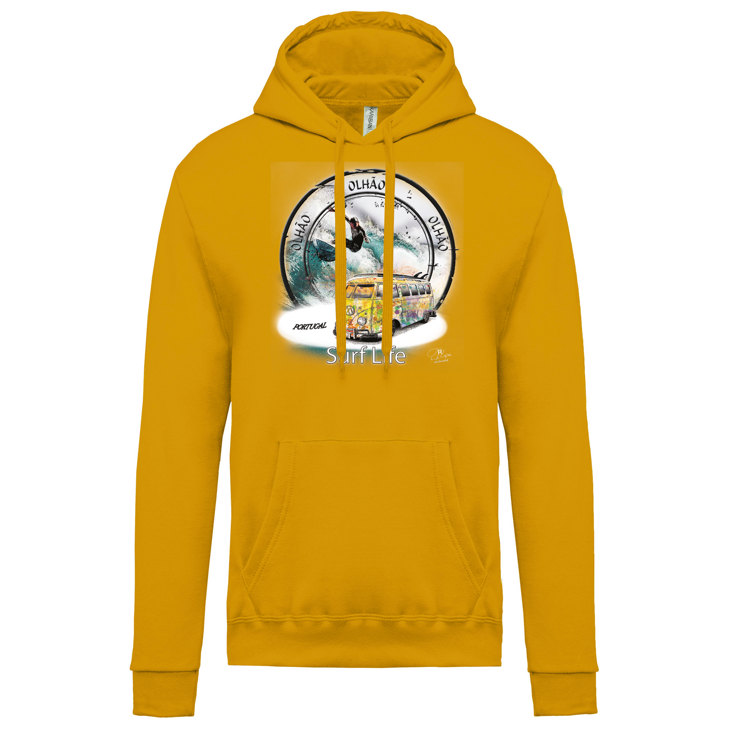 Sweatshirt Kariban com Capuz Surf Life Olhão