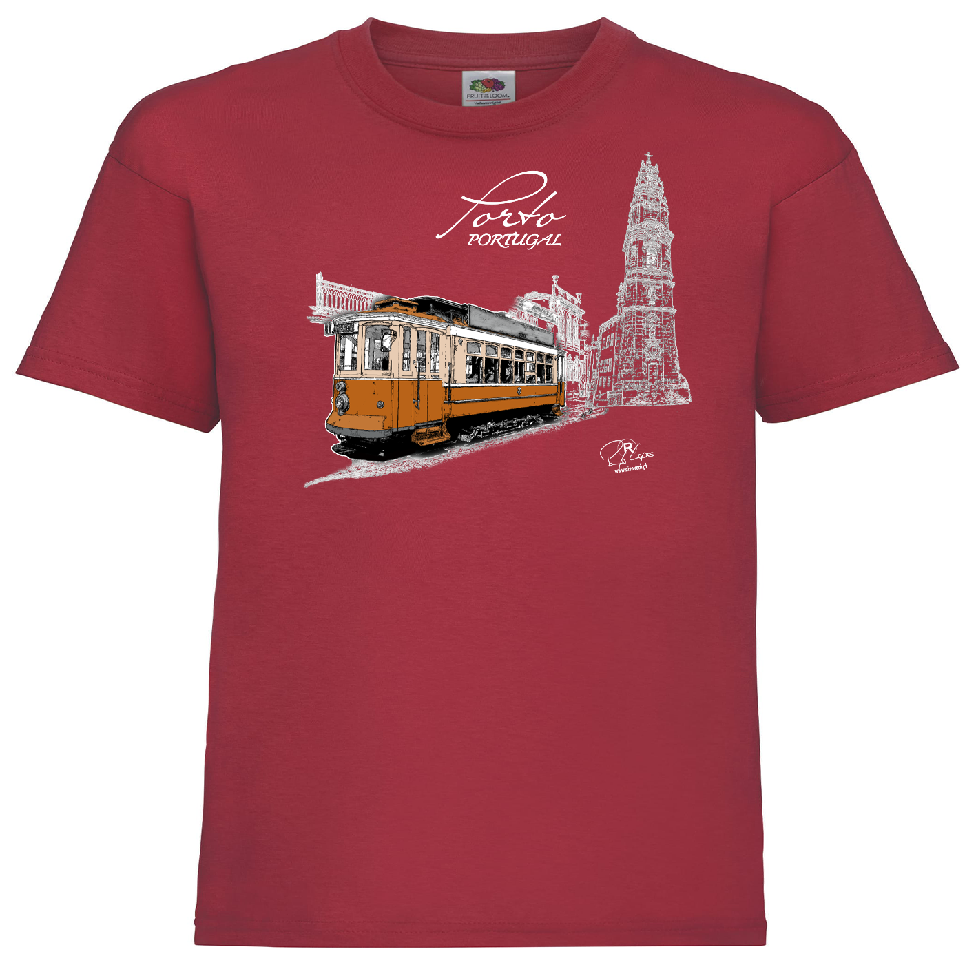 T-shirt Fruit of the Loom Kids Clérigos