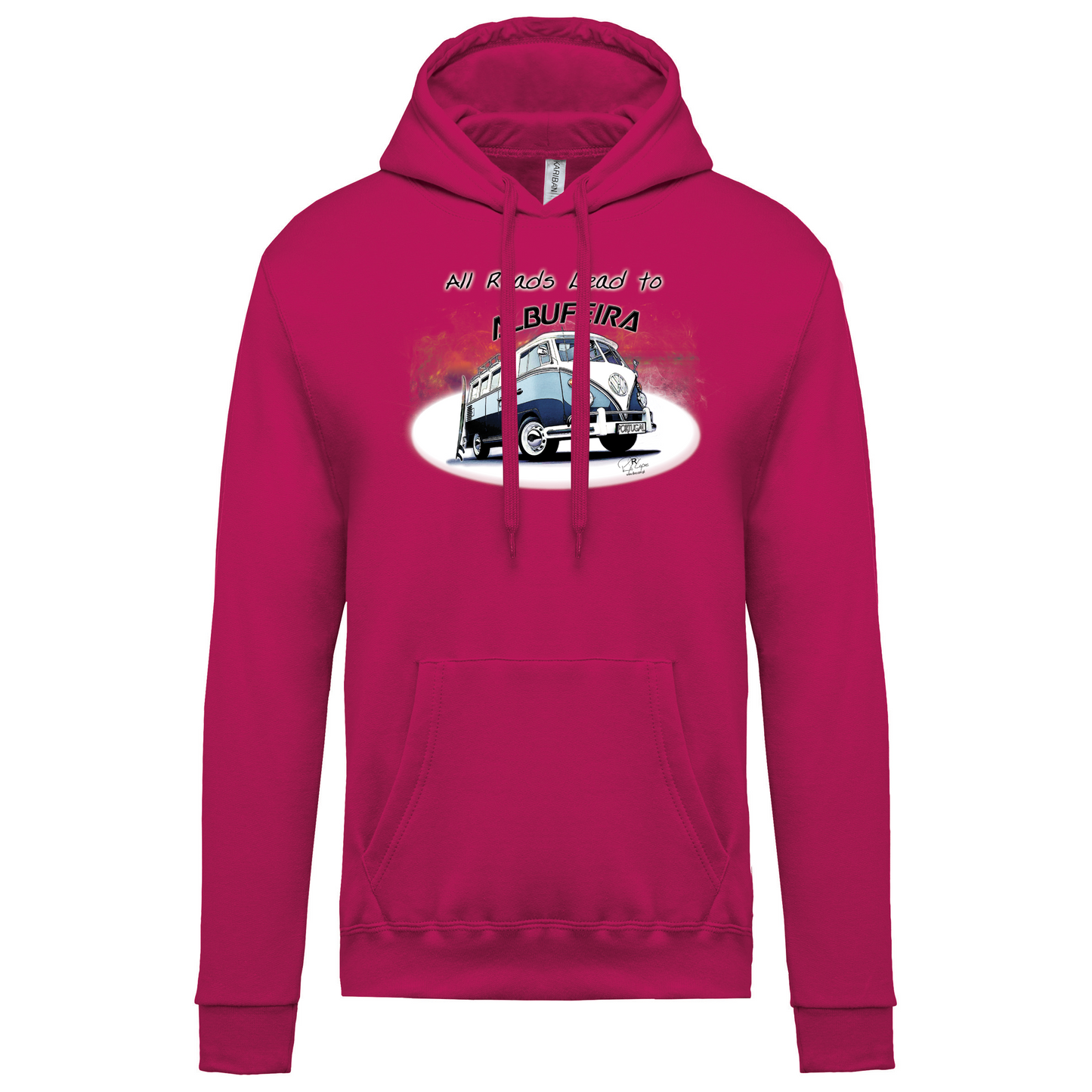 Sweatshirt Kariban com Capuz All Roads Lead to Albufeira
