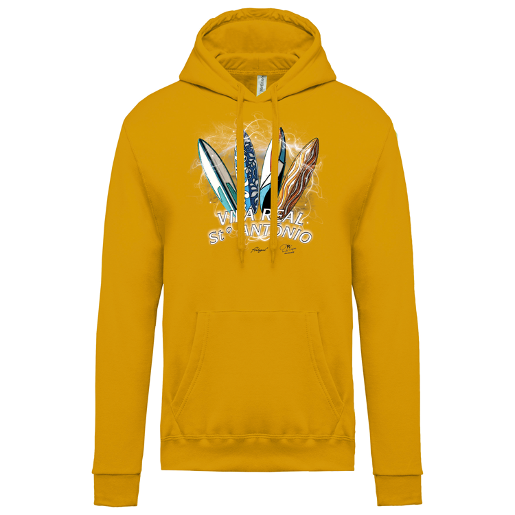 Sweatshirt Kariban com Capuz Surfboards Vila Real Stº António