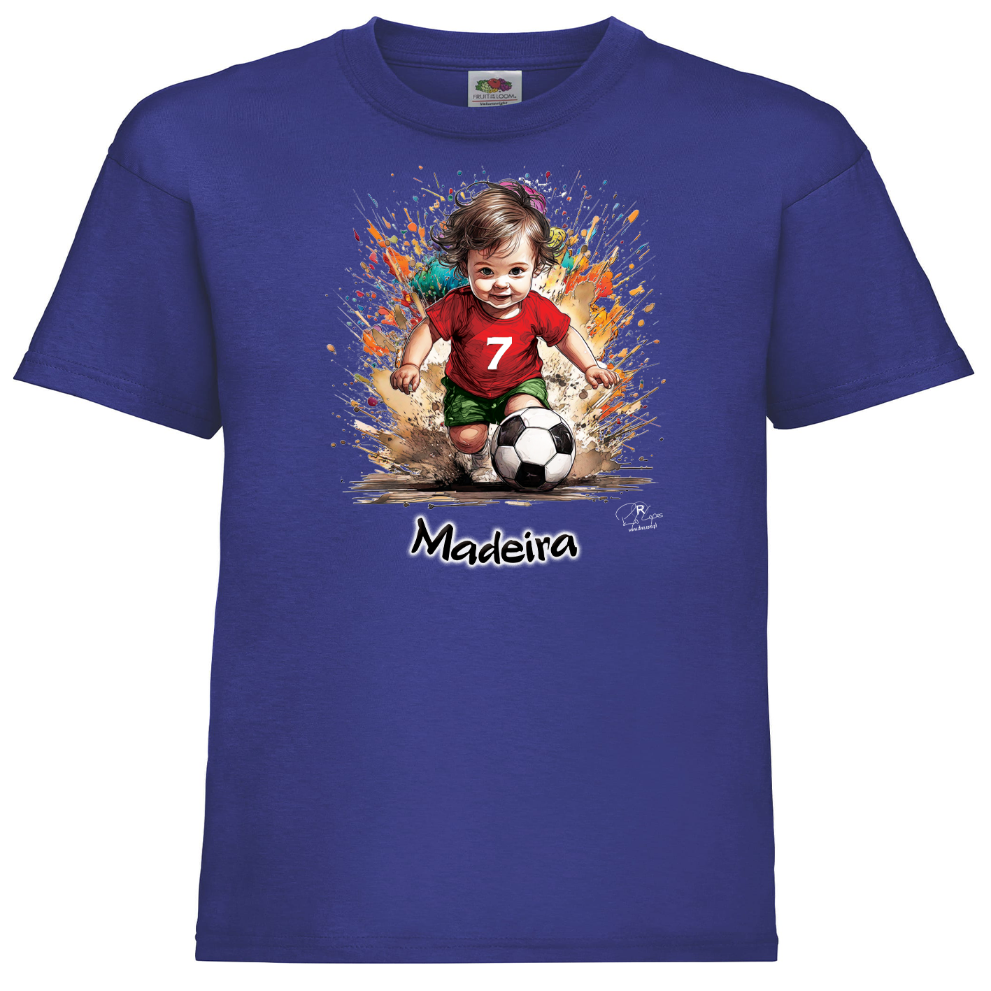 T-shirt Fruit of the Loom Kids 7 Madeira