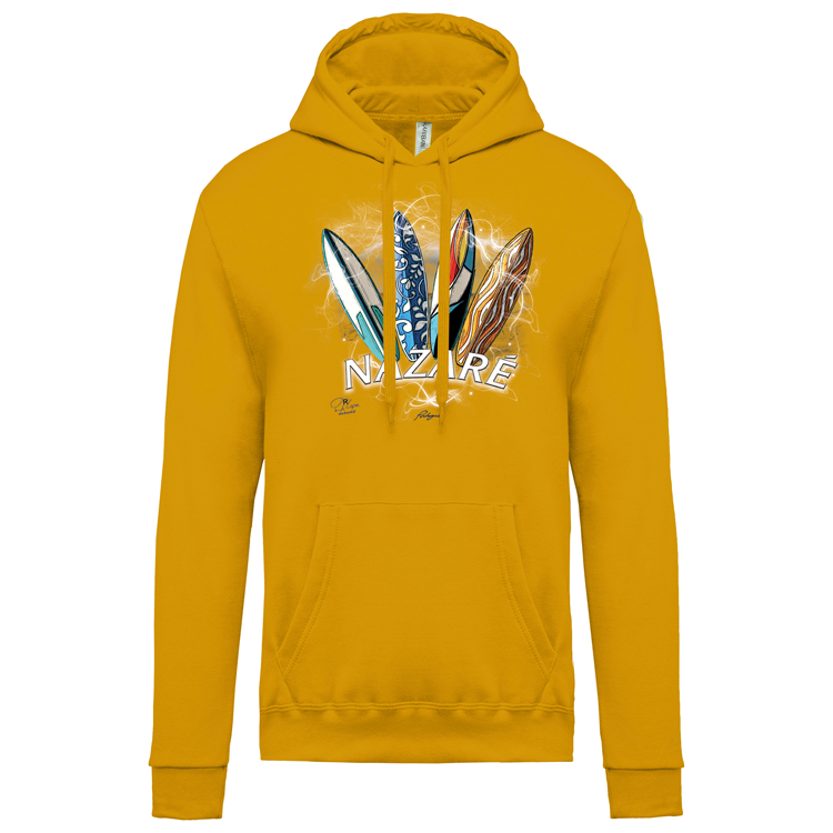 Sweatshirt Kariban com Capuz Surfboards Nazaré