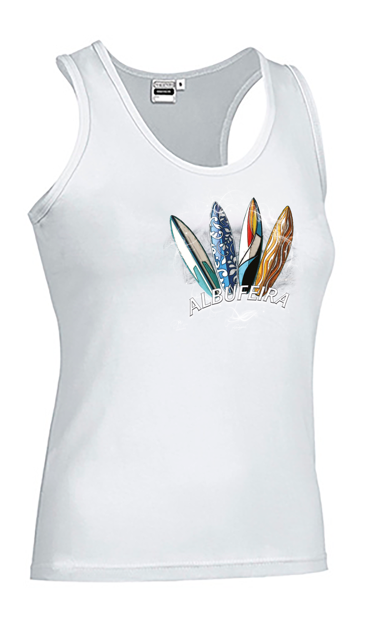 T-shirt Alças Senhora Surfboards Albufeira