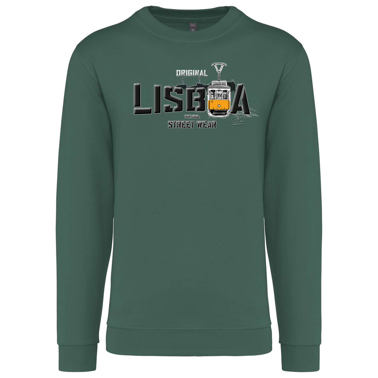 Sweatshirt Kariban sem Capuz Original Lisboa
