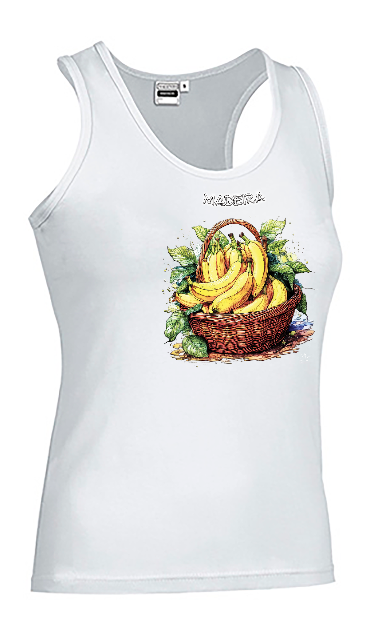 T-shirt Alças Senhora Cesto Bananas