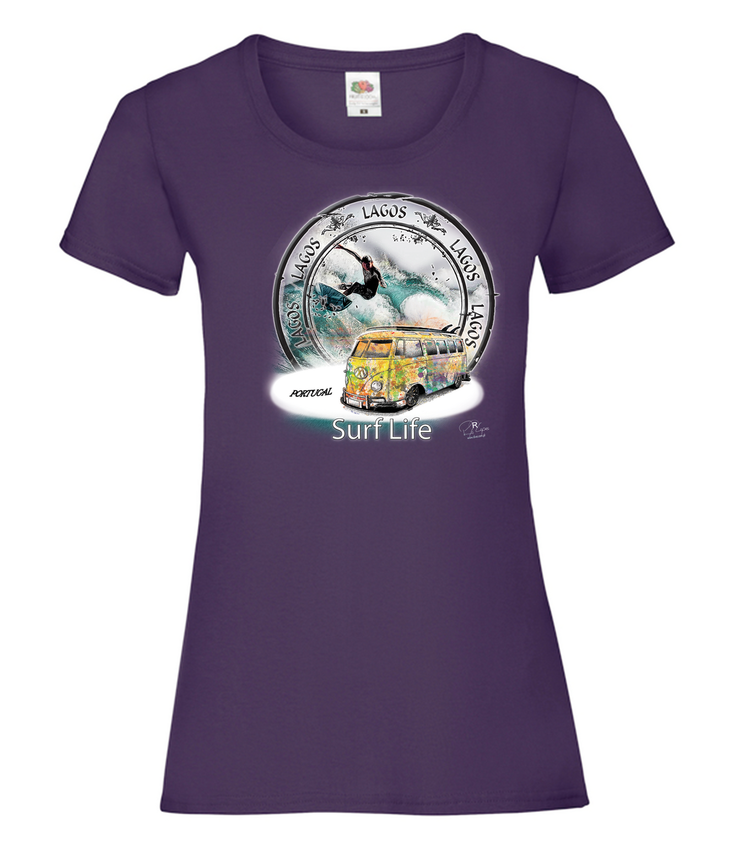 T-shirt Senhora Surf Life Lagos