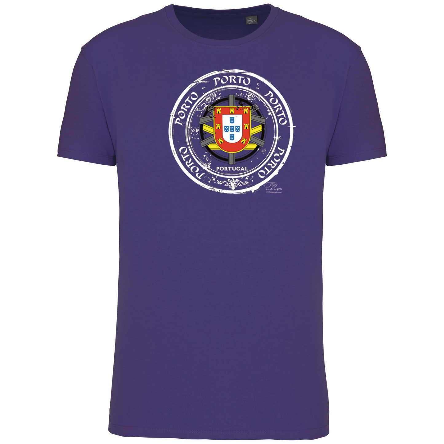 T-Shirt Algodão Biológico Selo Escudo Porto