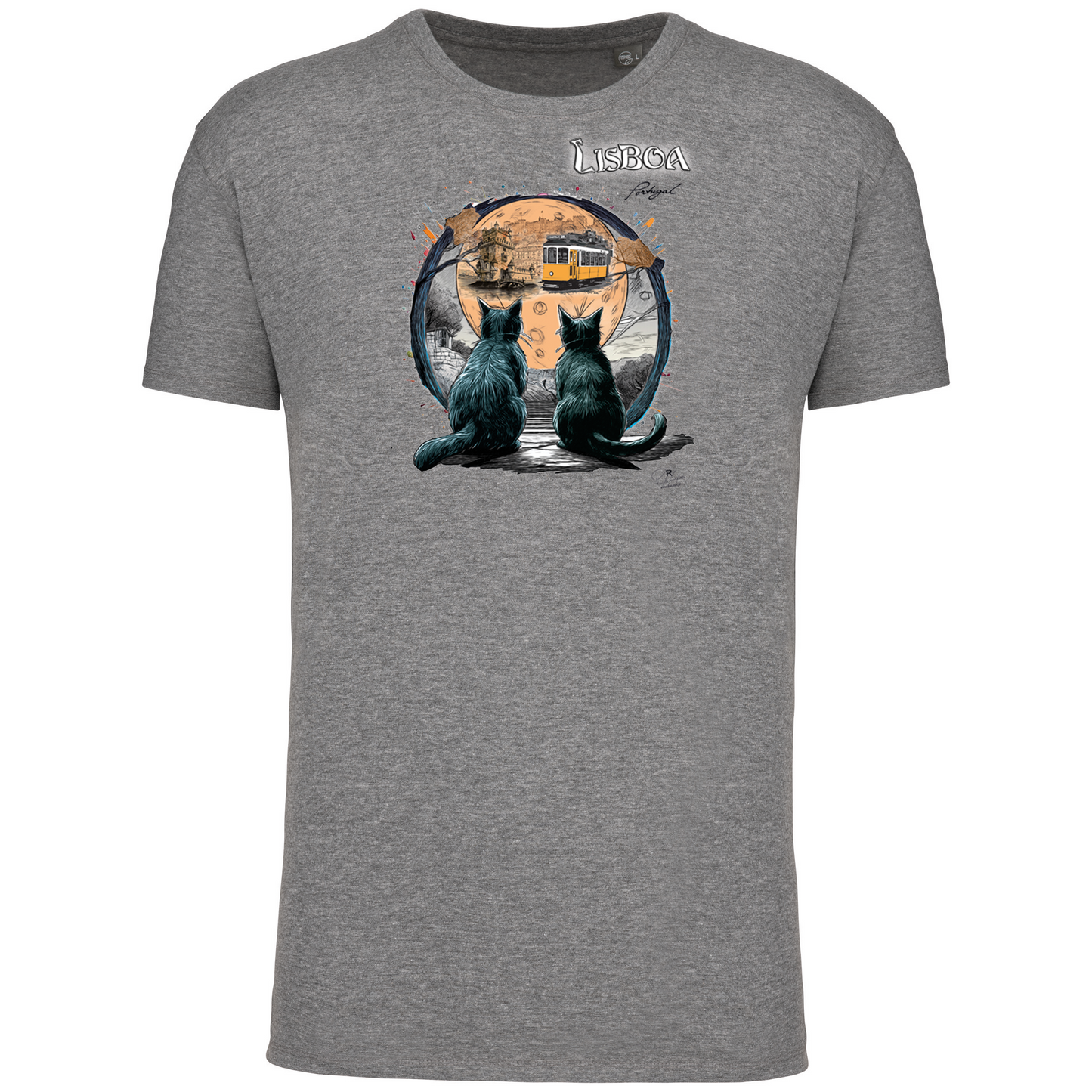 T-Shirt Algodão Biológico Luar Lisboa