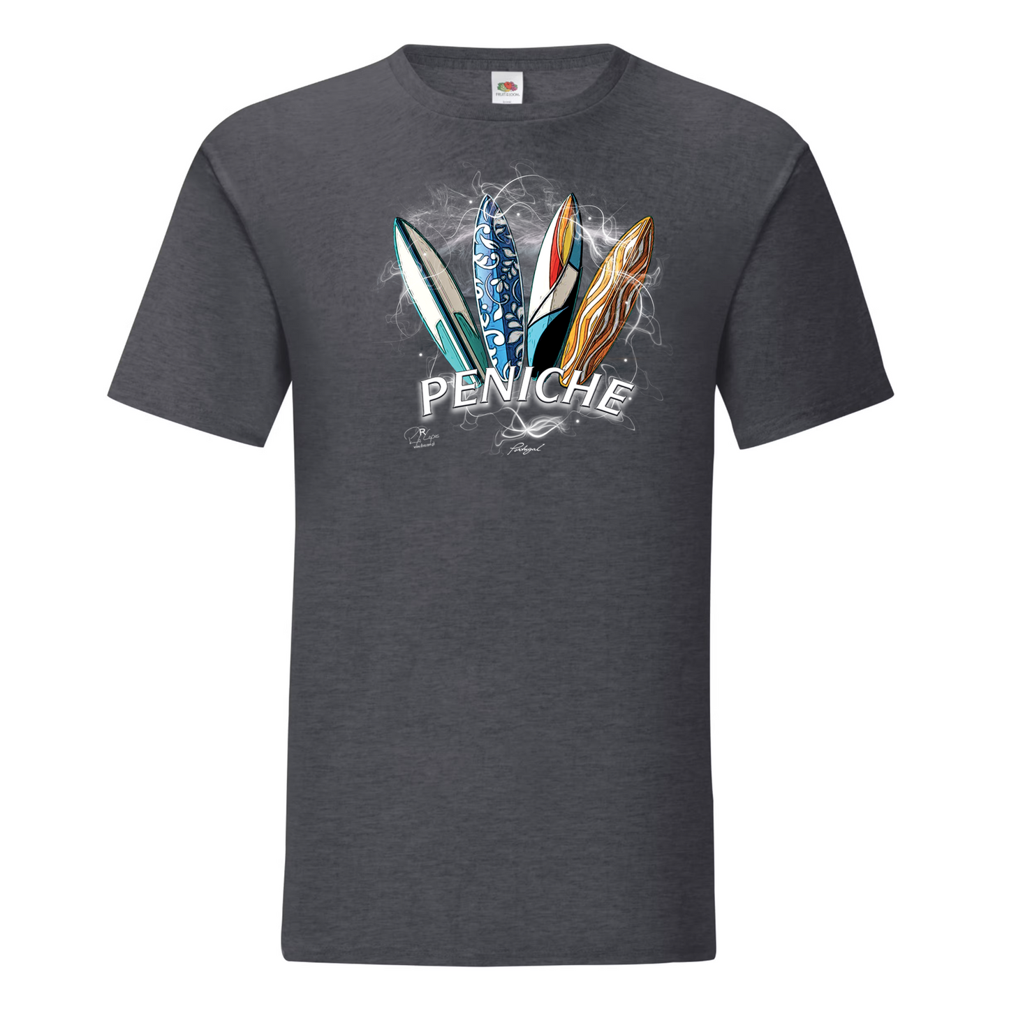 T-shirt Fruit of the Loom, Iconic, 150g, Surfboards Peniche