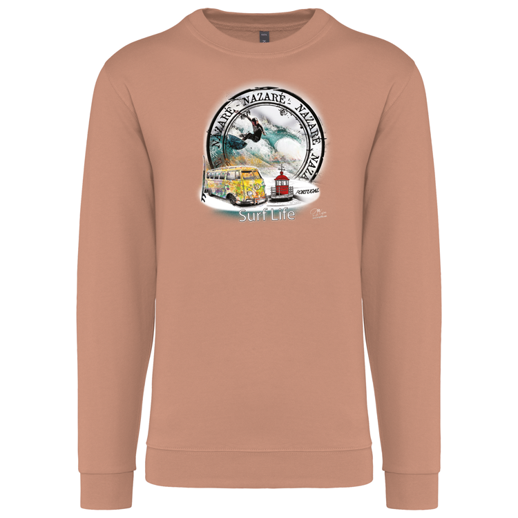 Sweatshirt Kariban sem Capuz Surf Life Nazaré