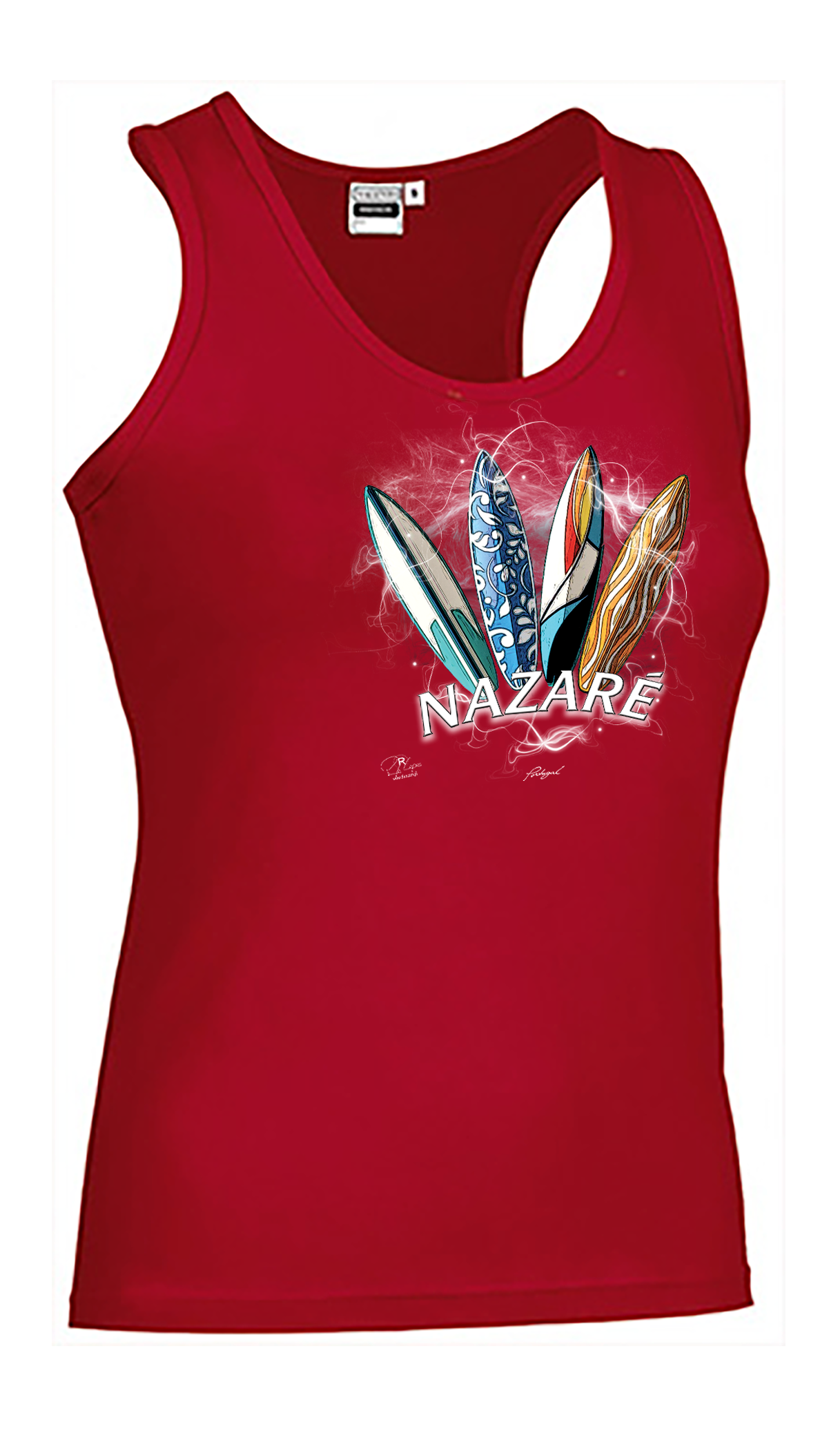 T-shirt Alças Senhora Surfboards Nazaré