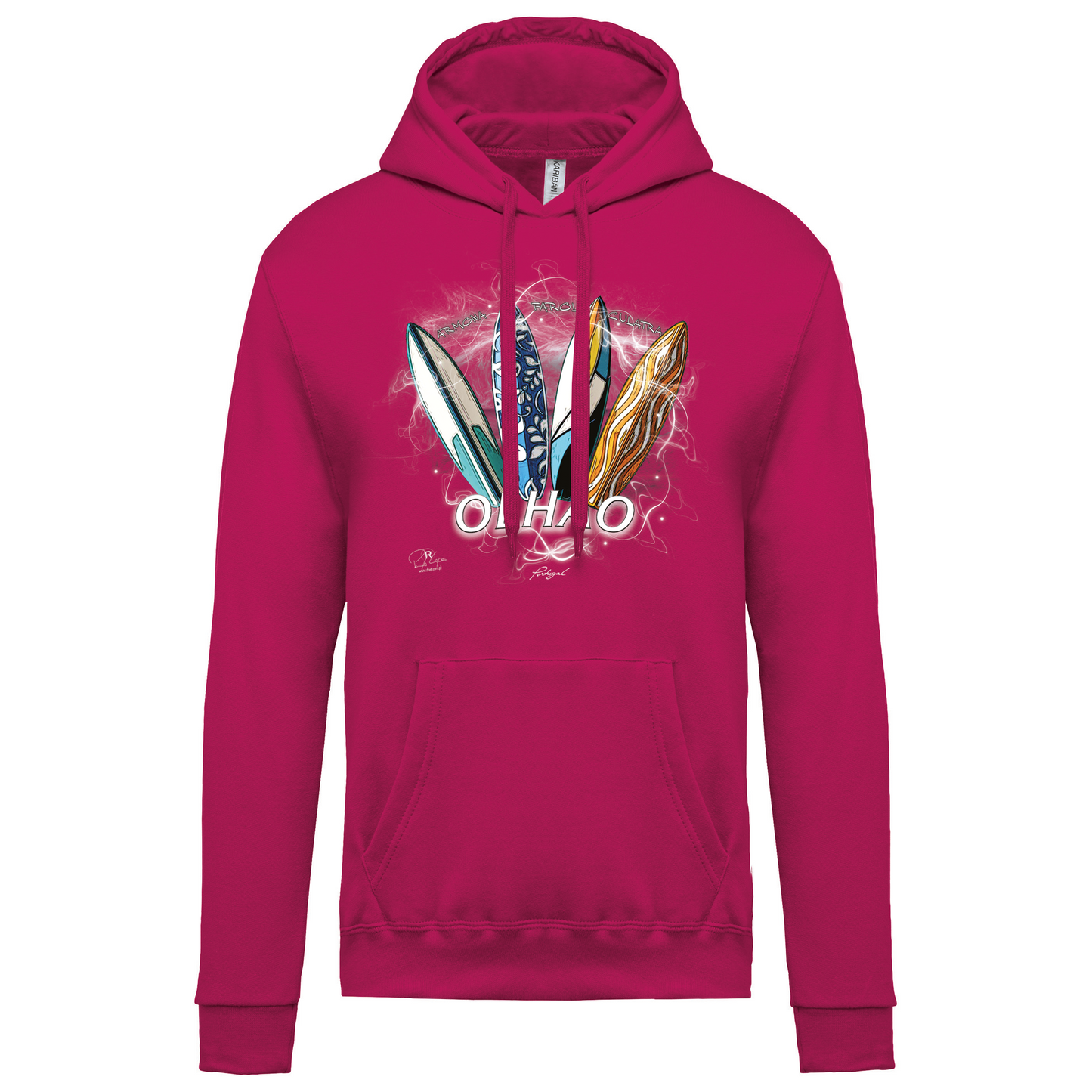 Sweatshirt Kariban com Capuz Surfboards Olhão