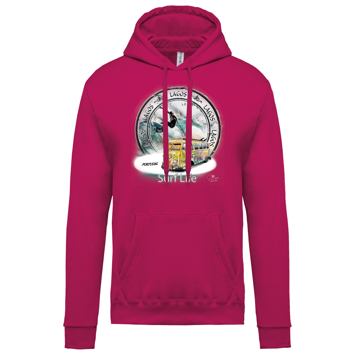 Sweatshirt Kariban com Capuz Surf Life Lagos