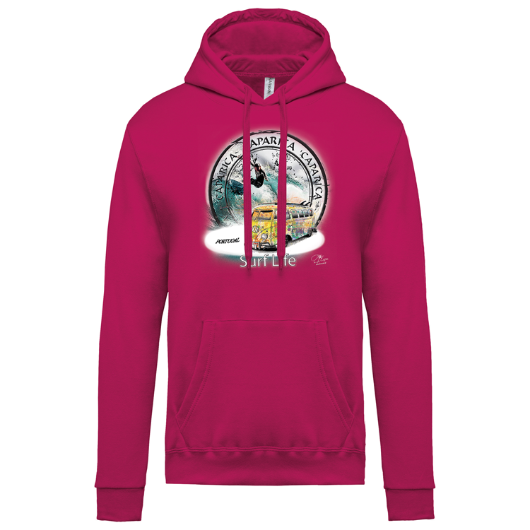 Sweatshirt Kariban com Capuz Surf Life Caparica