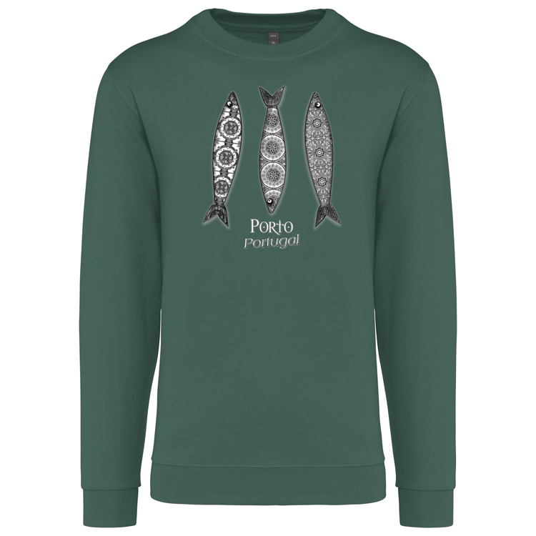 Sweatshirt Kariban sem Capuz 3 Sardinhas Porto