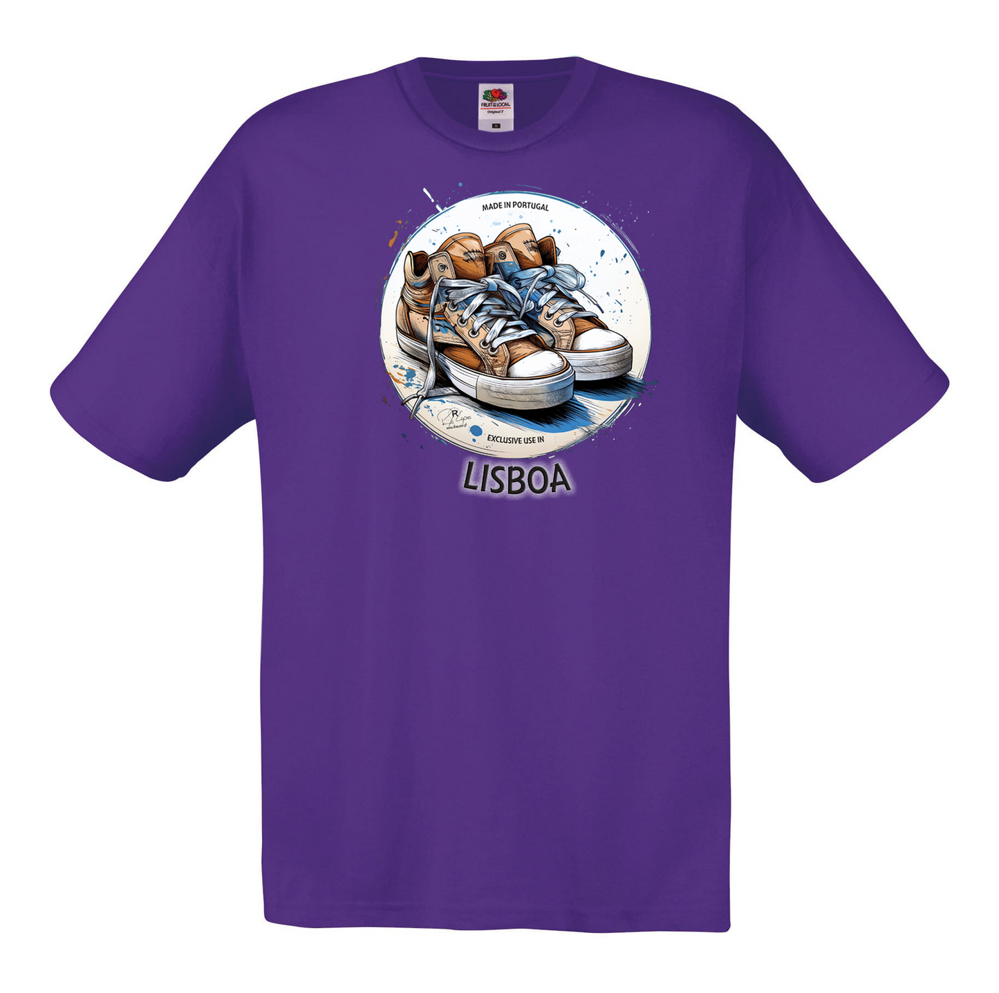 T-shirt Fruit of the Loom, Original 145g, Exclusive Lisboa