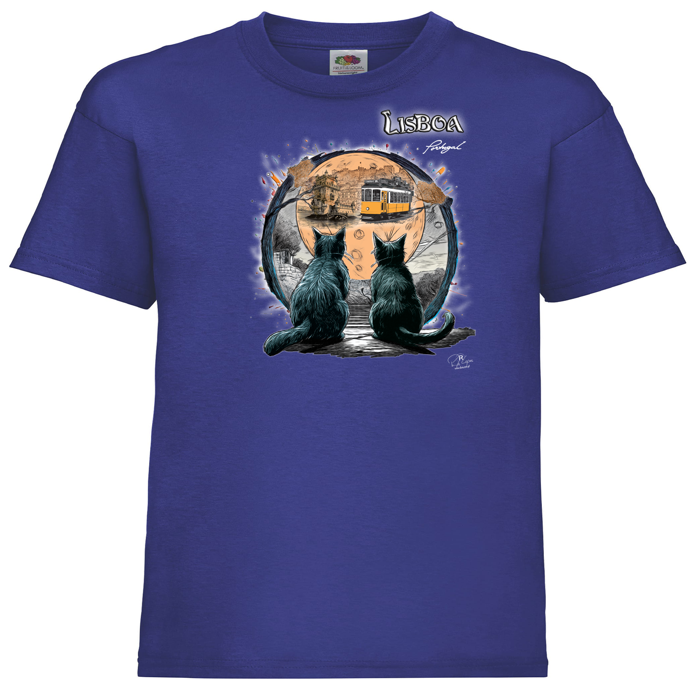 T-shirt Fruit of the Loom Kids Luar Lisboa