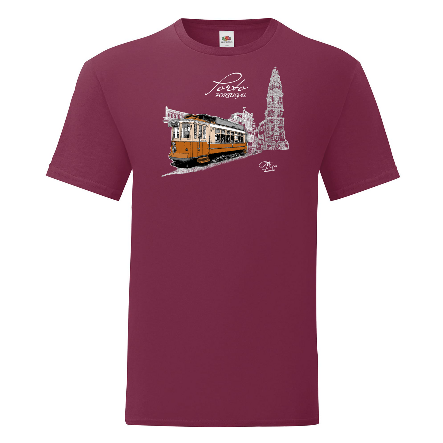 T-shirt Fruit of the Loom, Iconic, 150g, Clérigos