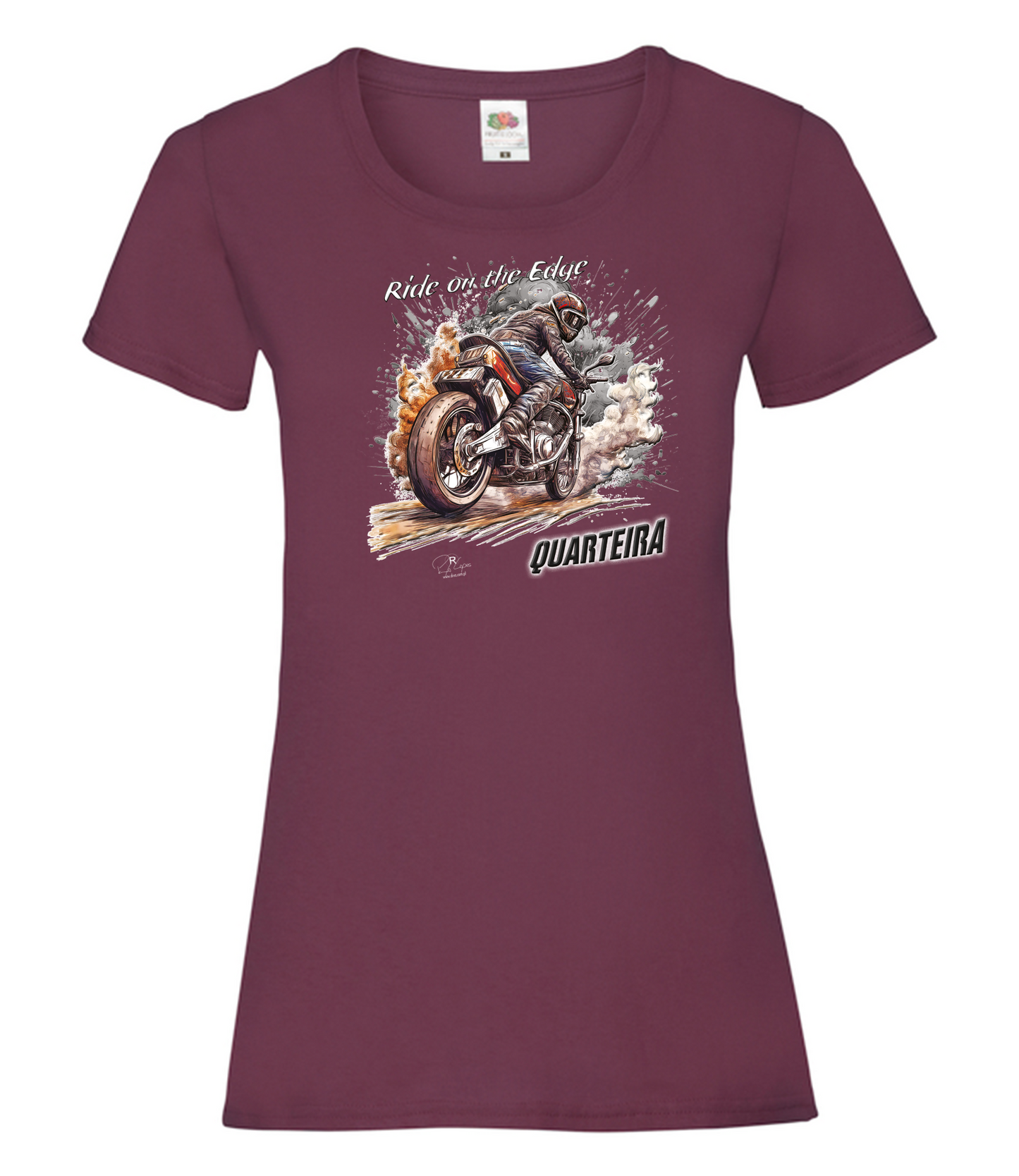 T-shirt Senhora Ride on the Edge Quarteira