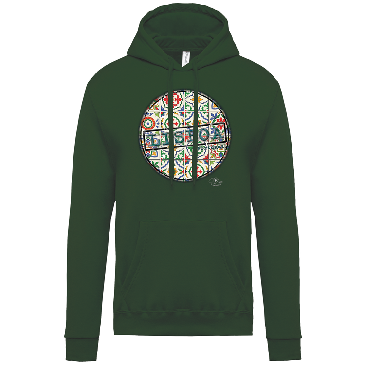 Sweatshirt Kariban com Capuz Pin Lisboa