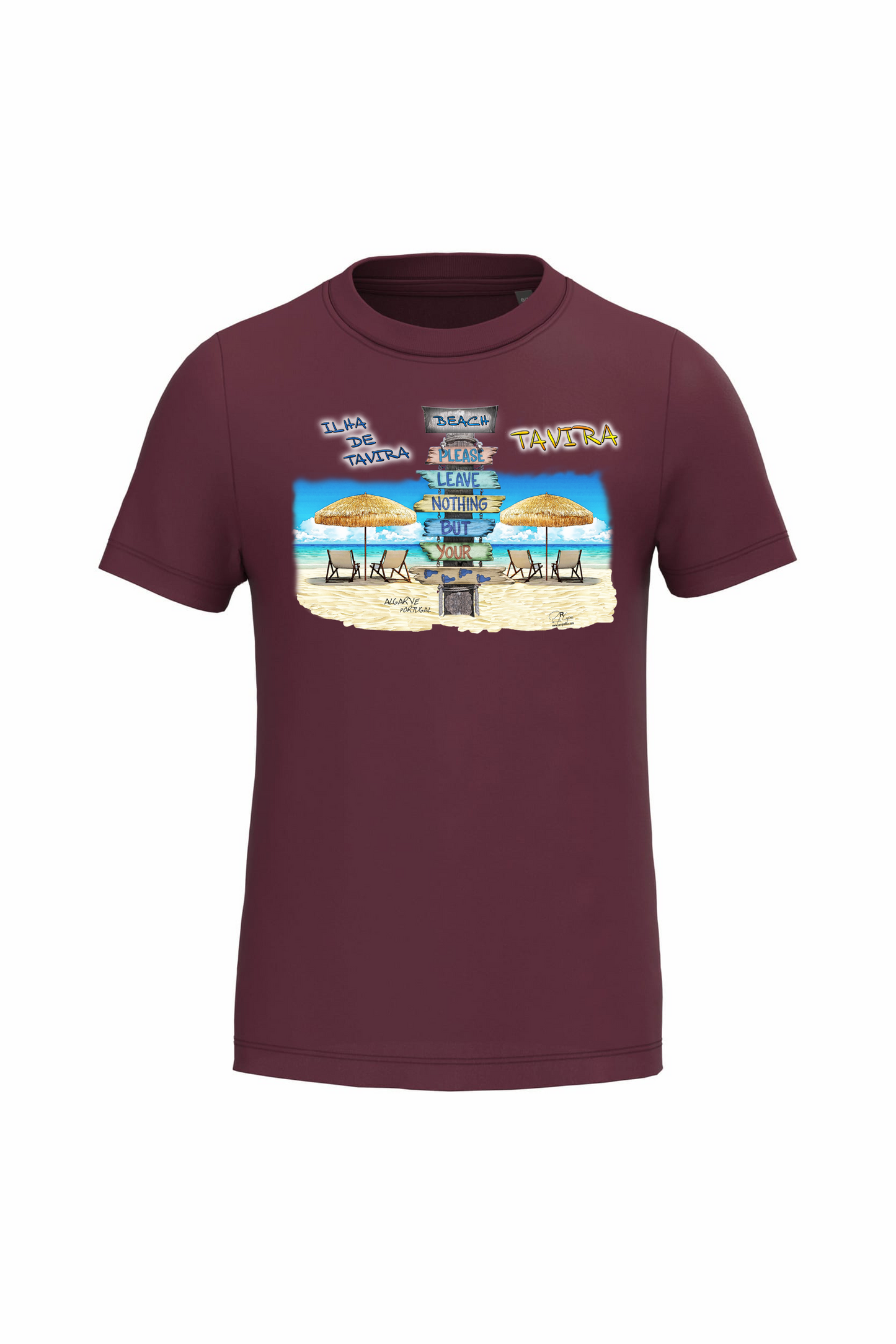T-shirt de Criança Kariban Pégadas Tavira