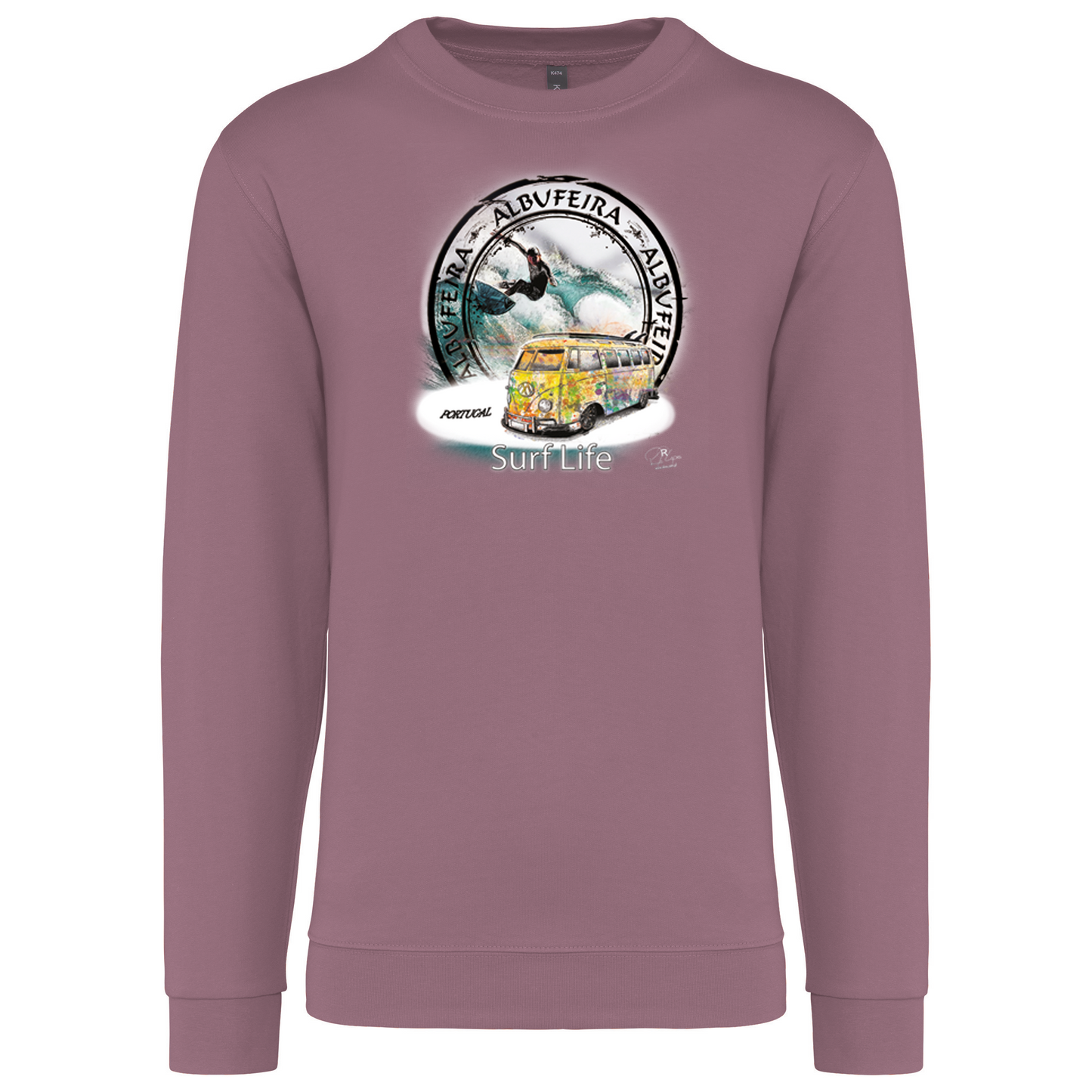 Sweatshirt Kariban sem Capuz Surf Life Albufeira