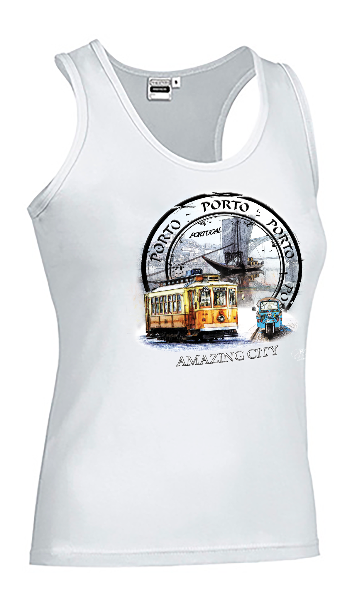 T-shirt Alças Senhora Amazing City Porto