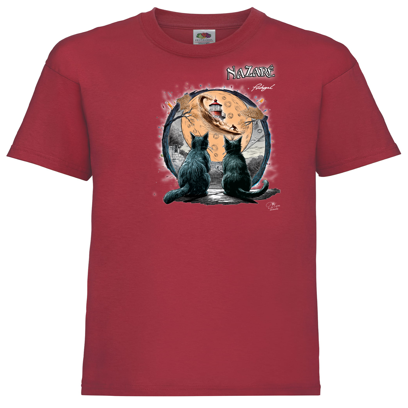 T-shirt Fruit of the Loom Kids Luar Nazaré