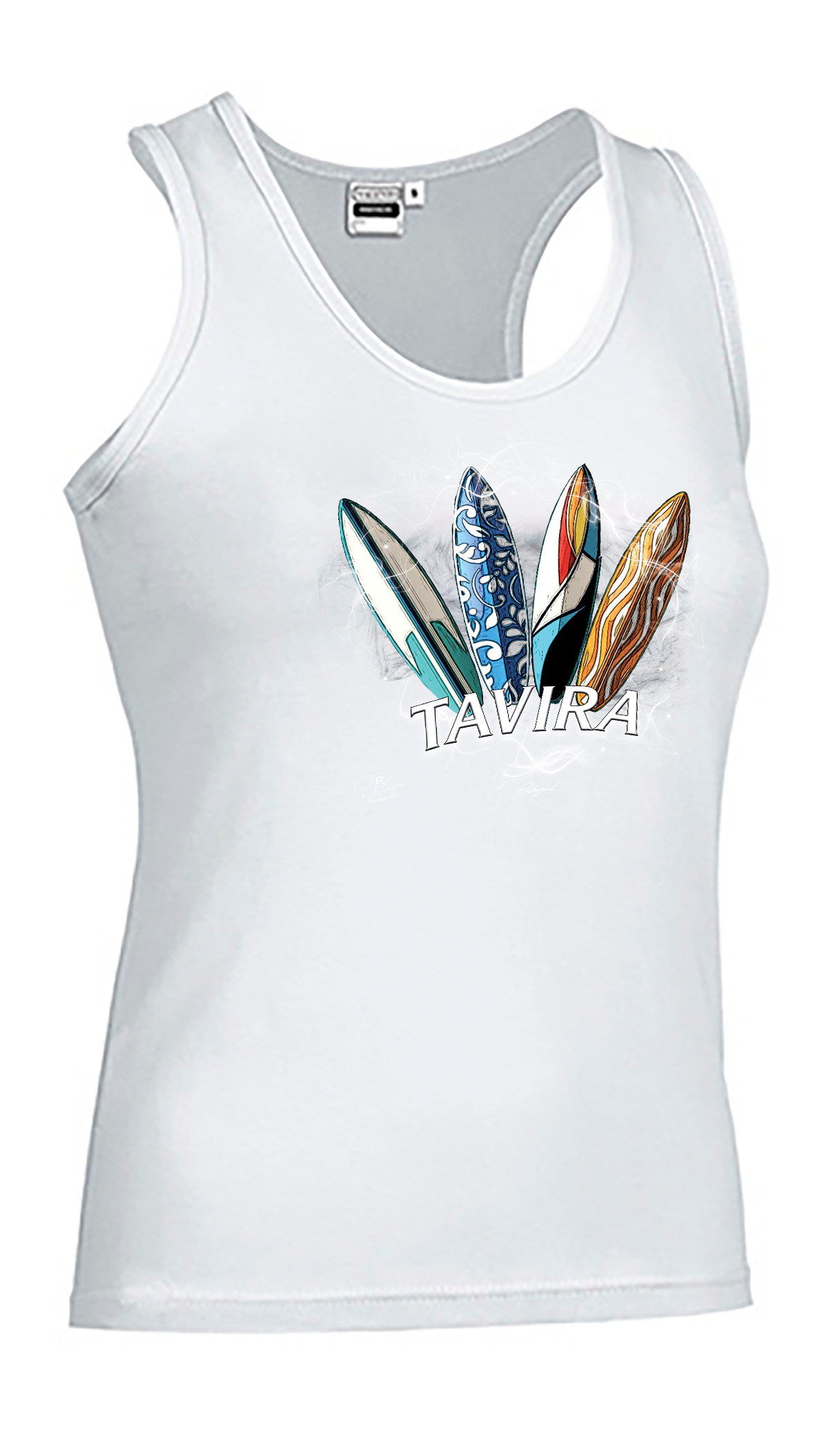 T-shirt Alças Senhora Surfboards Tavira