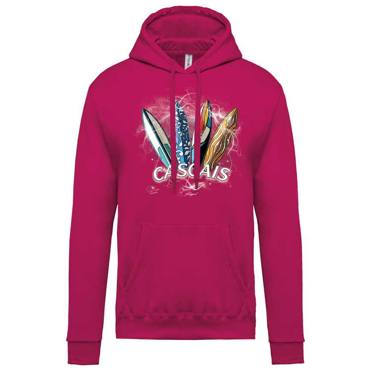 Sweatshirt Kariban com Capuz Surfboards Cascais