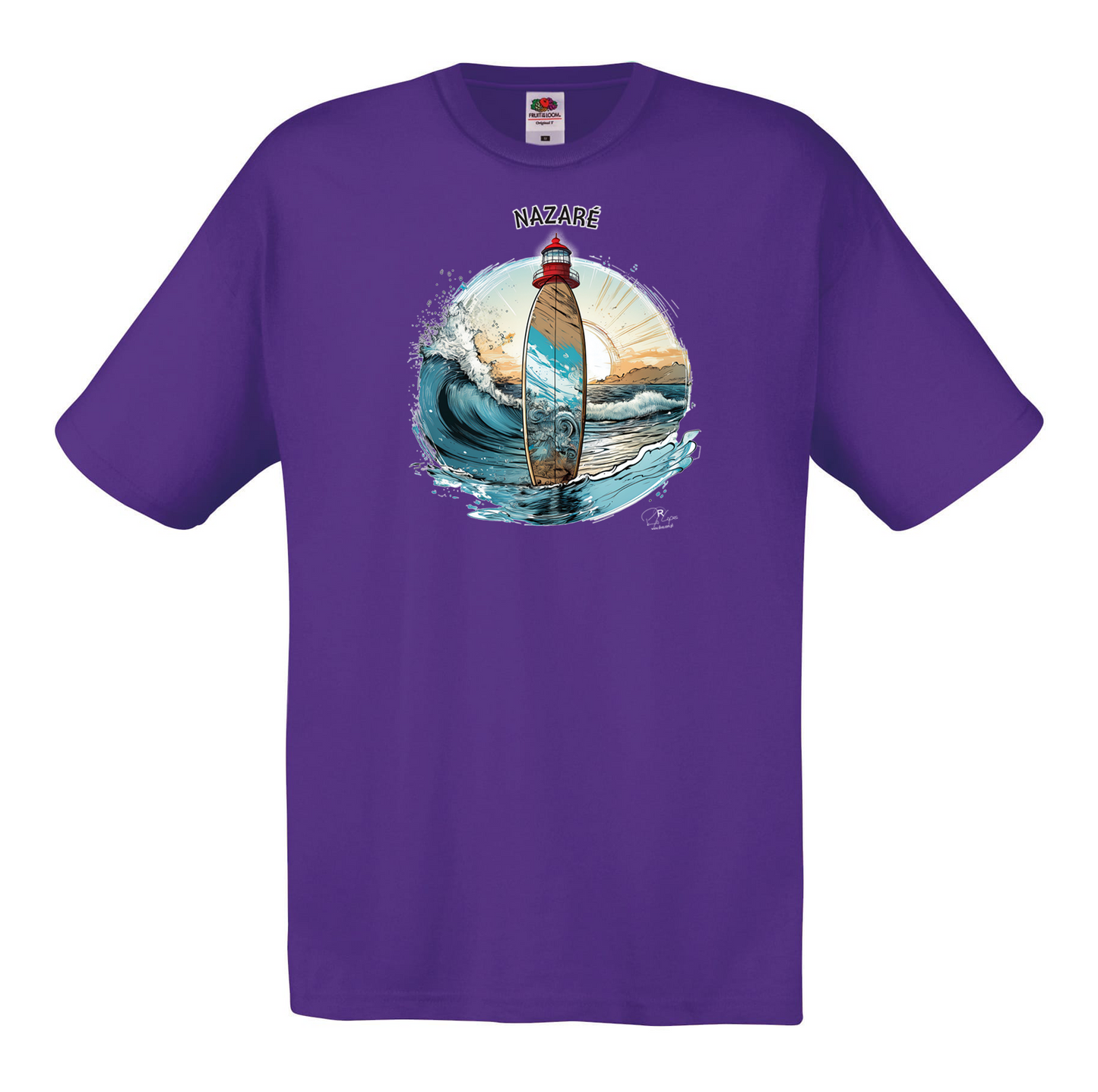 T-shirt Fruit of the Loom, Original 145g, Sol Nazaré
