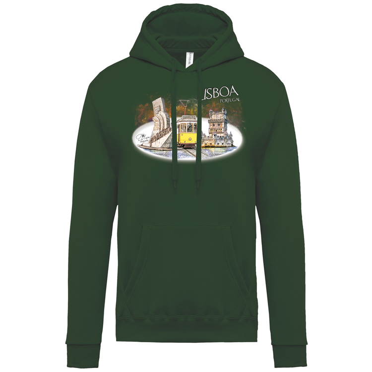 Sweatshirt Kariban com Capuz Monumentos Belém