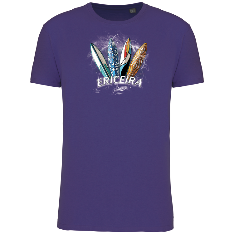 T-Shirt Algodão Biológico Surfboards Ericeira