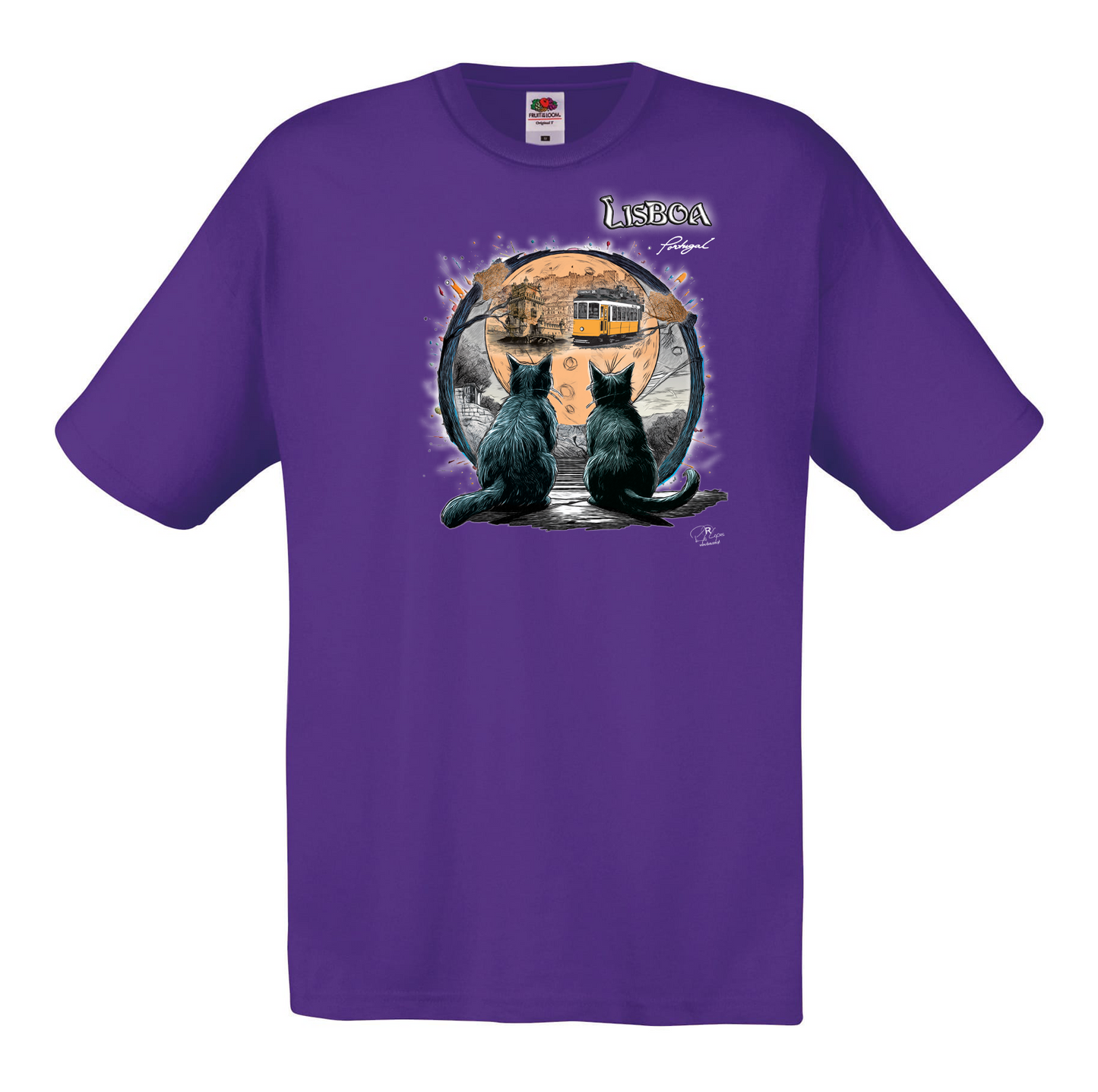 T-shirt Fruit of the Loom, Original 145g, Luar Lisboa