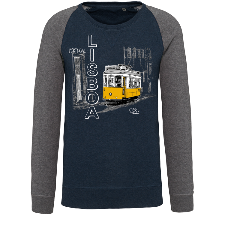Sweatshirt Bicolor sem capuz Eléctrico 4