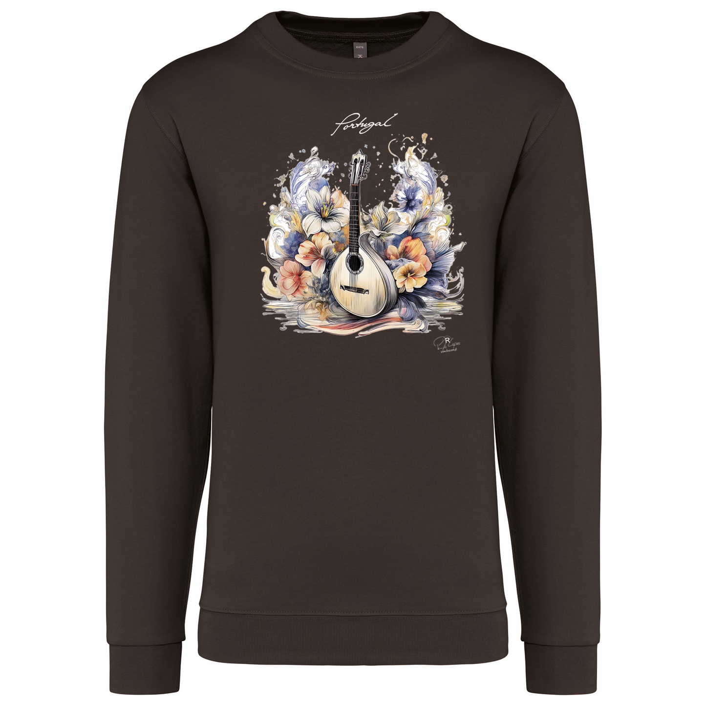 Sweatshirt Kariban sem Capuz Guitarra Portuguesa