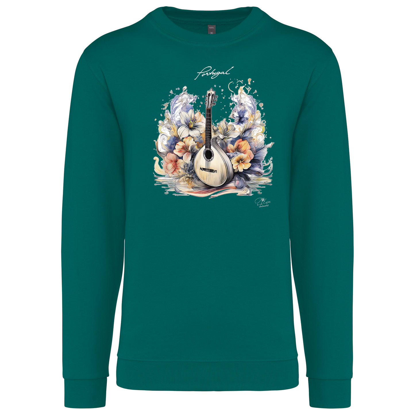 Sweatshirt Kariban sem Capuz Guitarra Portuguesa