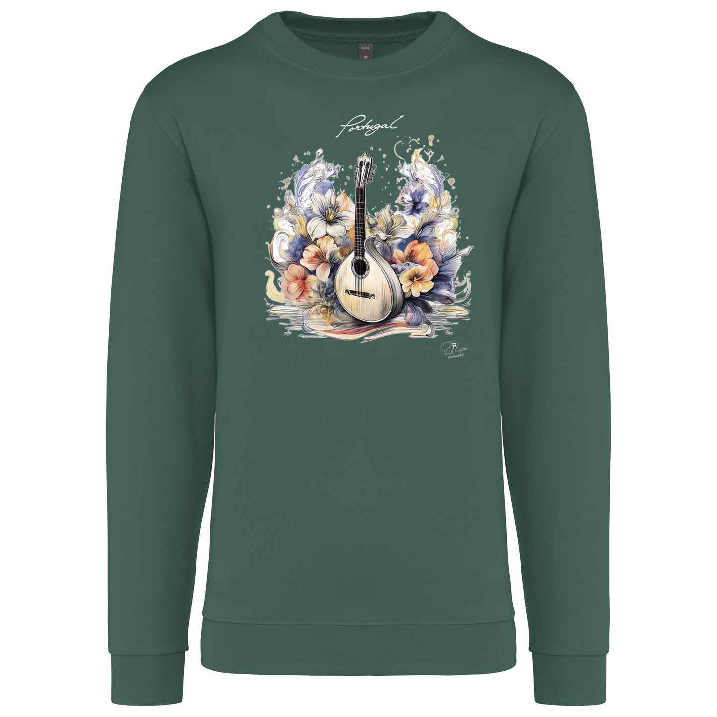 Sweatshirt Kariban sem Capuz Guitarra Portuguesa