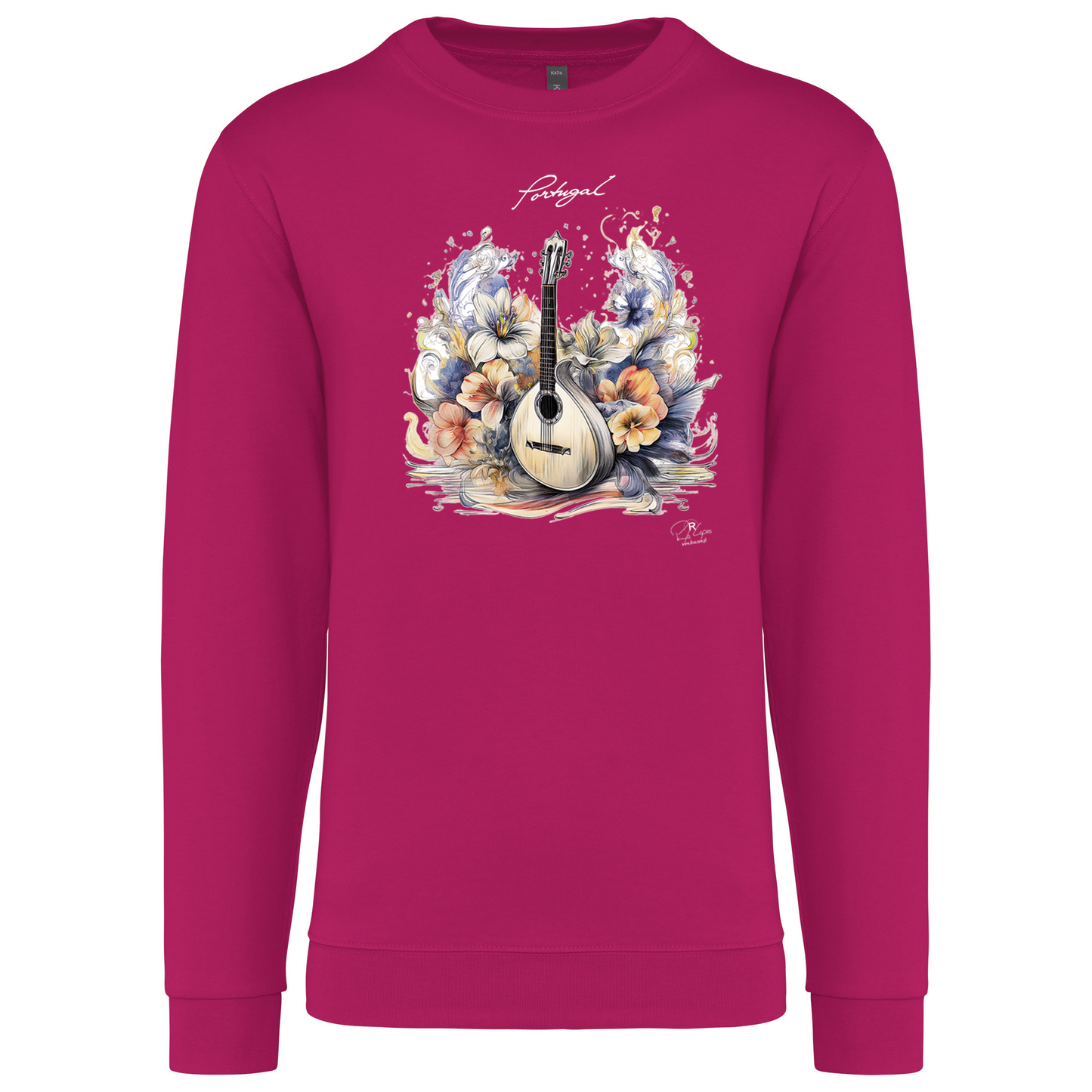 Sweatshirt Kariban sem Capuz Guitarra Portuguesa