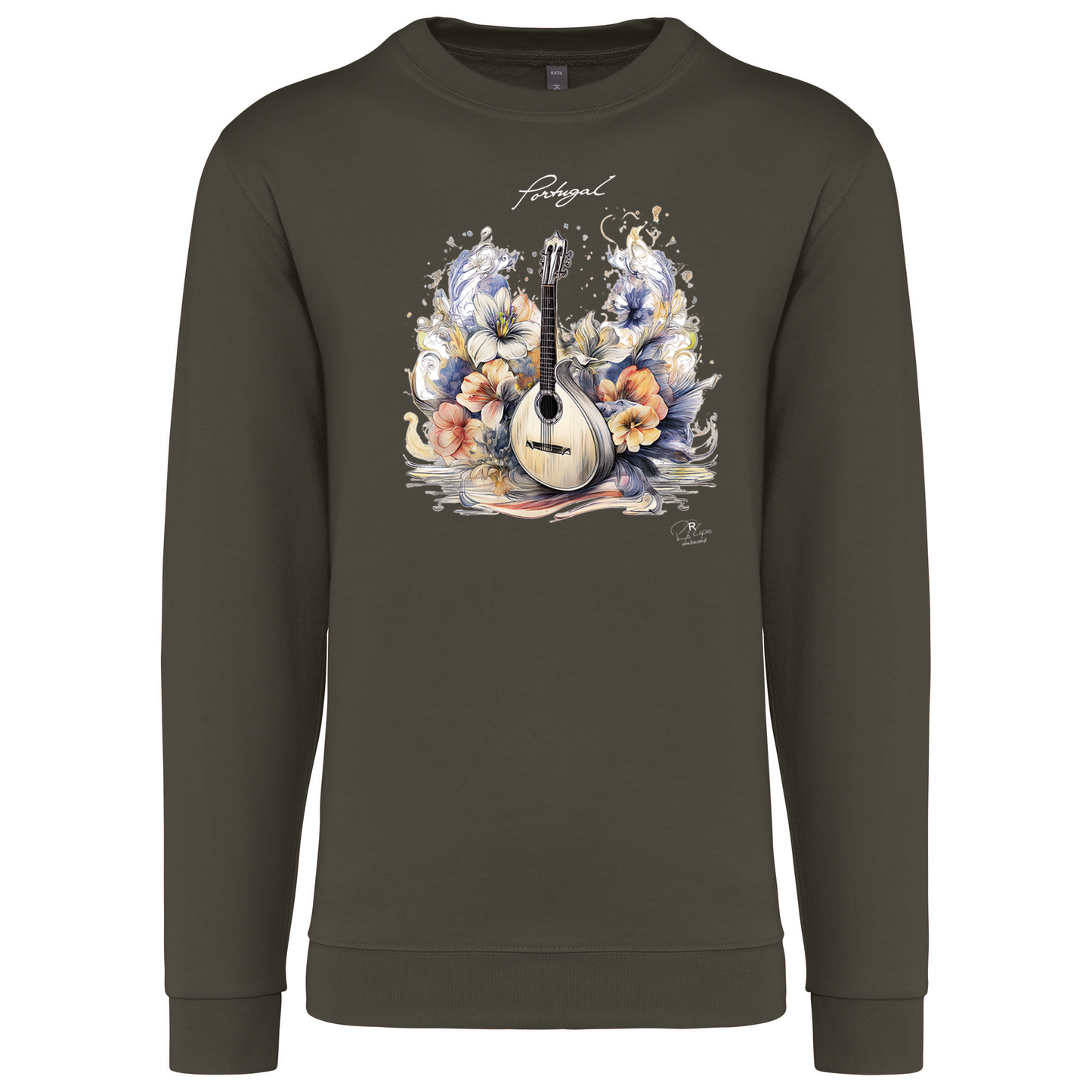 Sweatshirt Kariban sem Capuz Guitarra Portuguesa