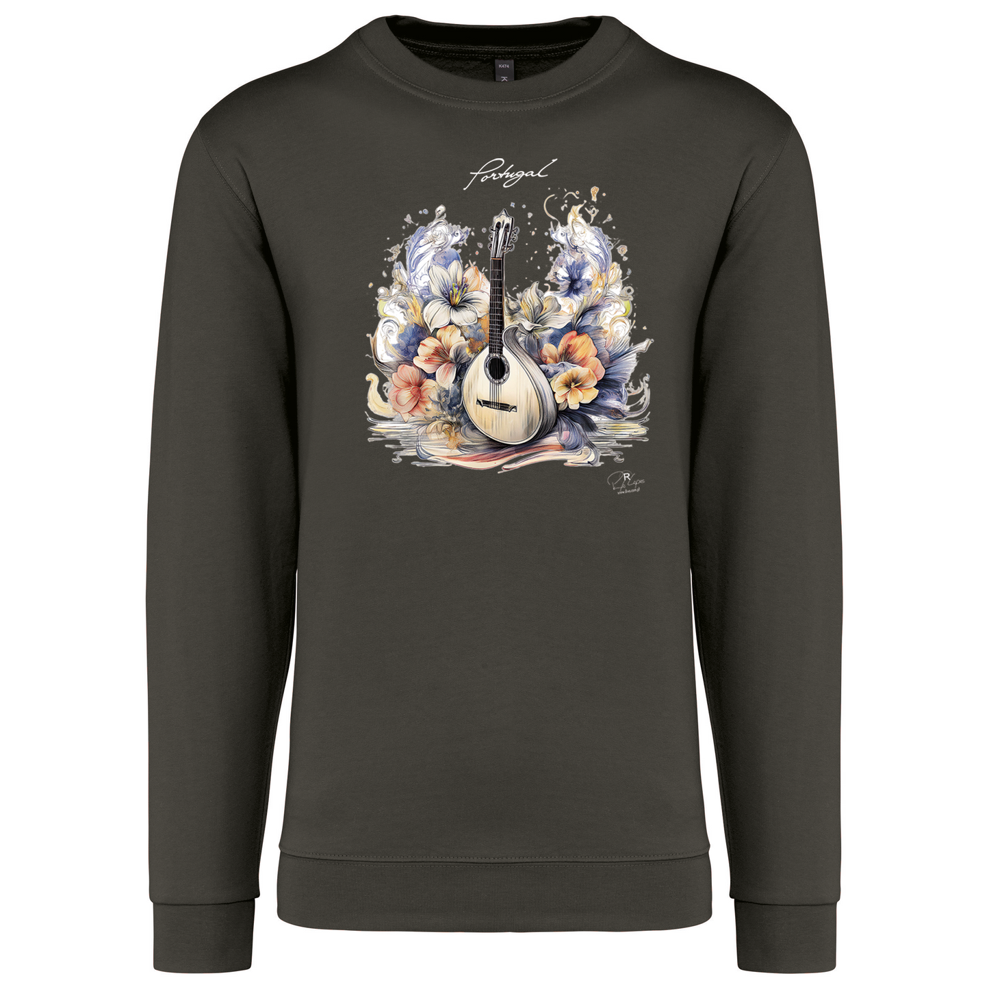 Sweatshirt Kariban sem Capuz Guitarra Portuguesa