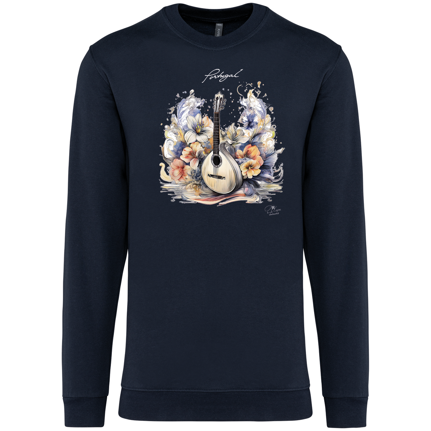 Sweatshirt Kariban sem Capuz Guitarra Portuguesa