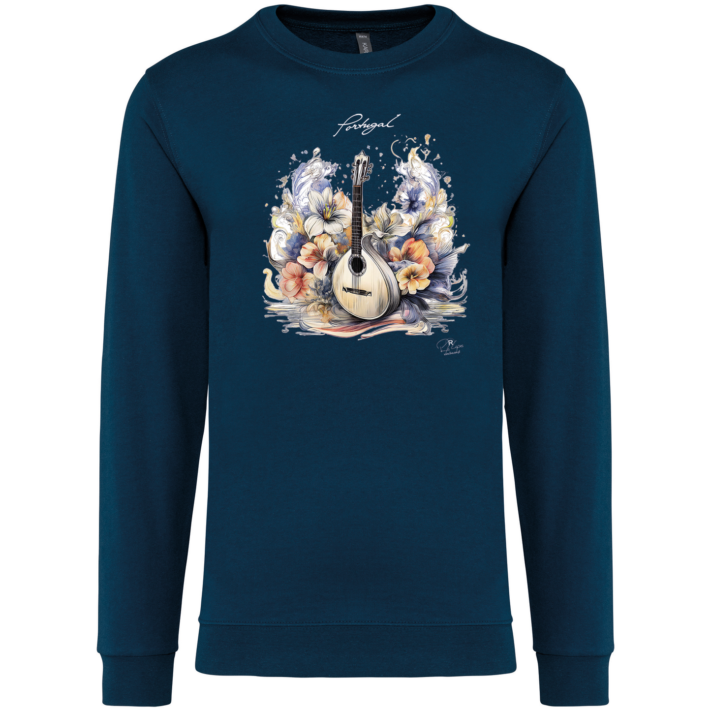 Sweatshirt Kariban sem Capuz Guitarra Portuguesa