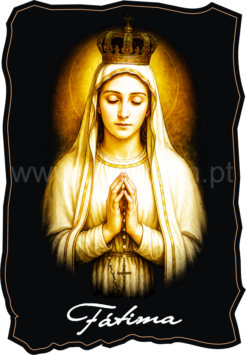 Magnético de Madeira Lady of Fátima