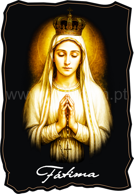 Magnético de Madeira Lady of Fátima